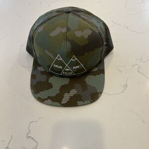 Poler Camp Vibes Ben Camo Trucker Hat